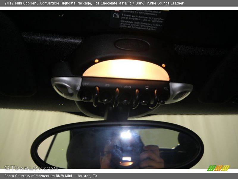 Ice Chocolate Metallic / Dark Truffle Lounge Leather 2012 Mini Cooper S Convertible Highgate Package
