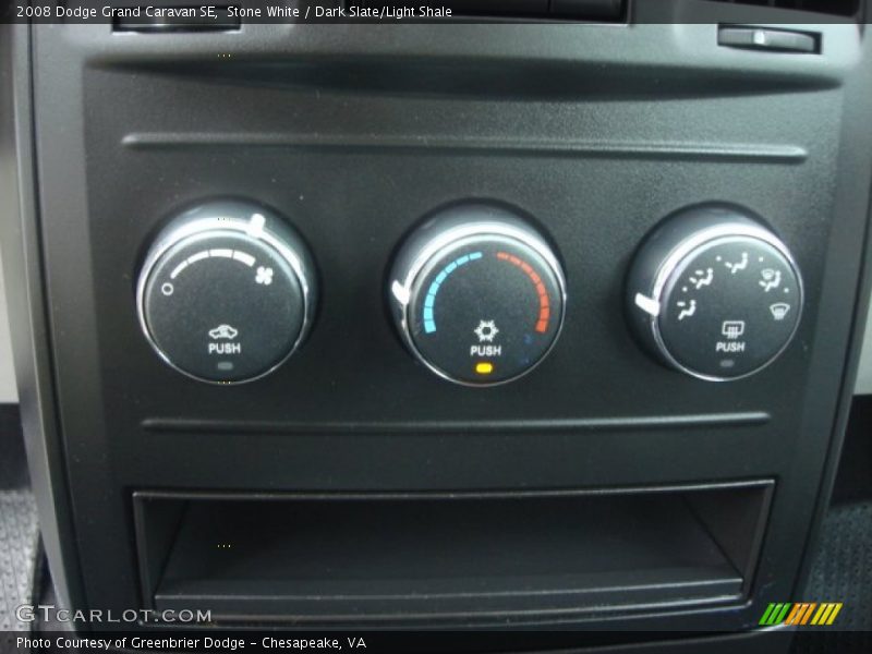 Stone White / Dark Slate/Light Shale 2008 Dodge Grand Caravan SE