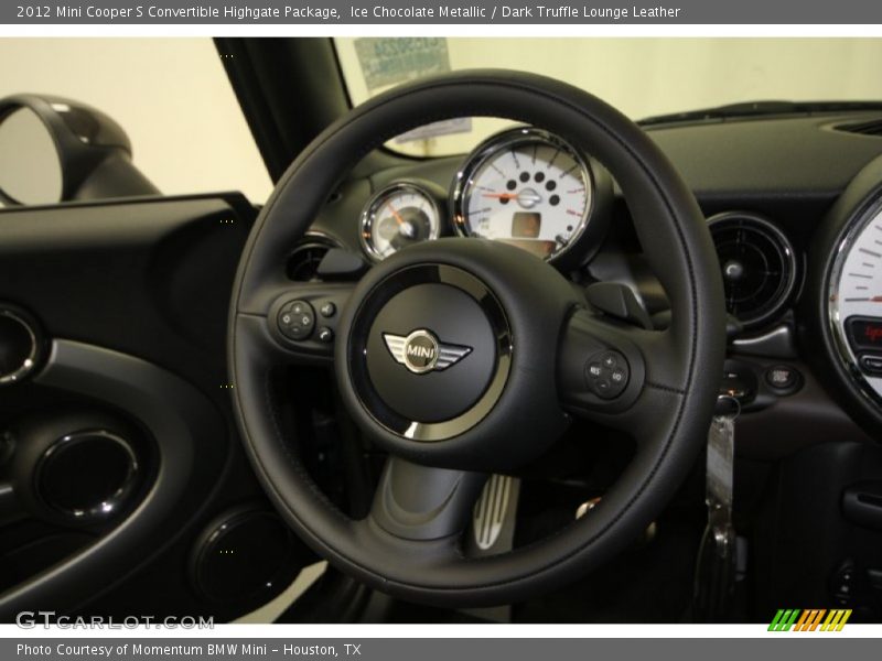 Ice Chocolate Metallic / Dark Truffle Lounge Leather 2012 Mini Cooper S Convertible Highgate Package