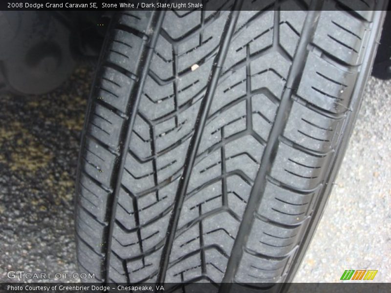 Stone White / Dark Slate/Light Shale 2008 Dodge Grand Caravan SE