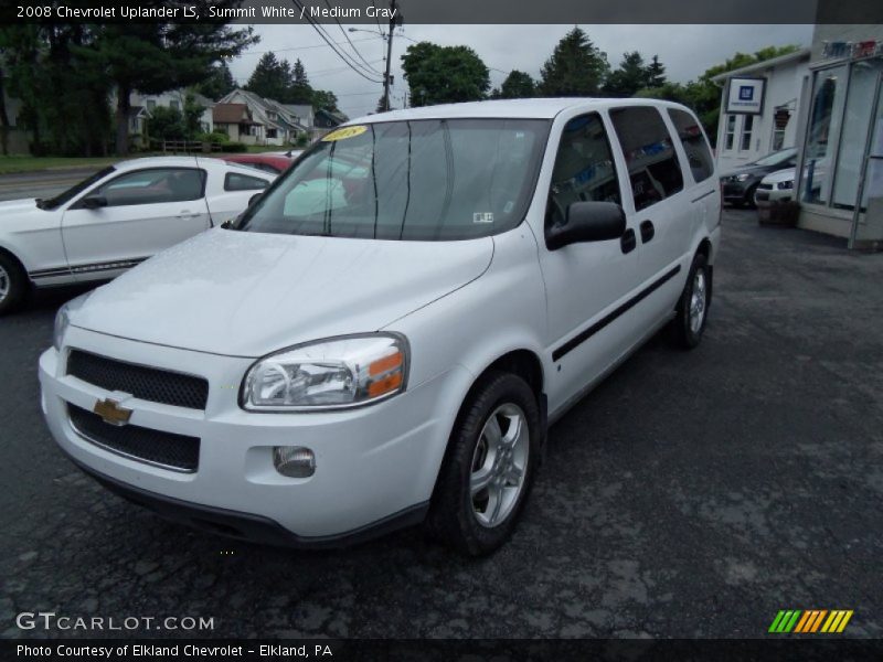 Summit White / Medium Gray 2008 Chevrolet Uplander LS