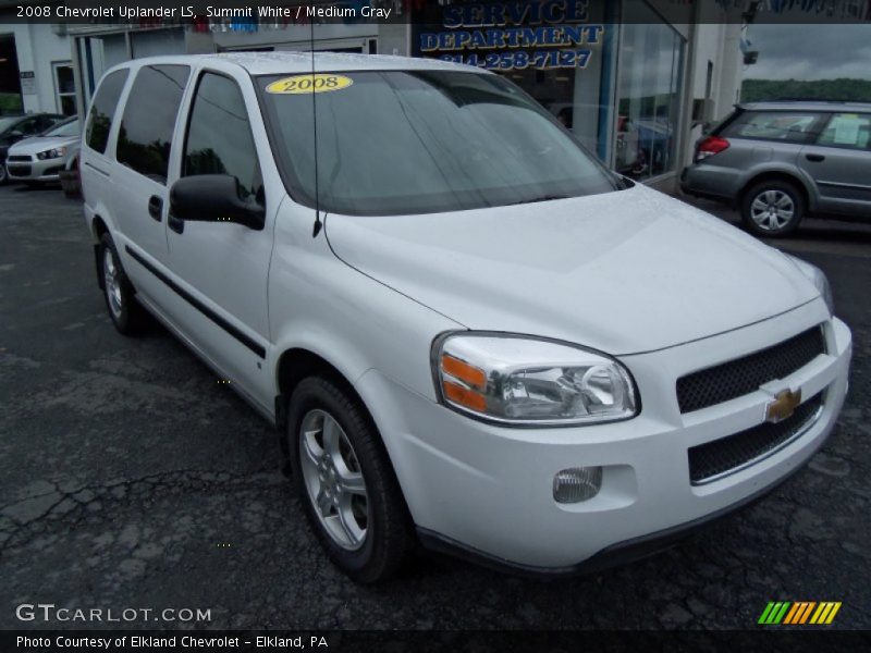 Summit White / Medium Gray 2008 Chevrolet Uplander LS