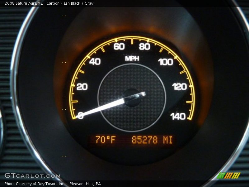 Carbon Flash Black / Gray 2008 Saturn Aura XE