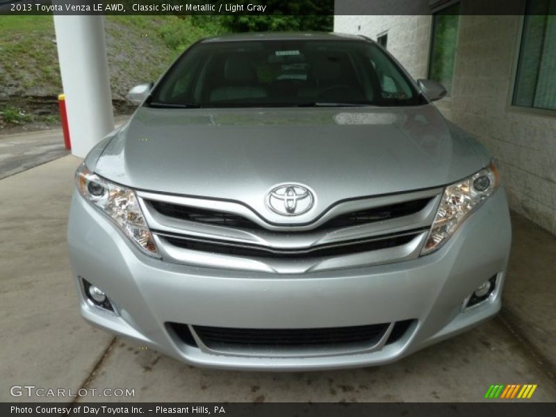 Classic Silver Metallic / Light Gray 2013 Toyota Venza LE AWD