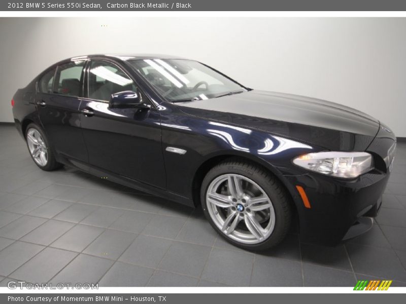Carbon Black Metallic / Black 2012 BMW 5 Series 550i Sedan