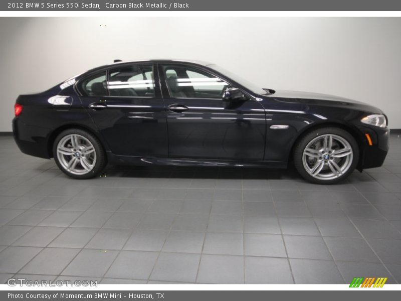 Carbon Black Metallic / Black 2012 BMW 5 Series 550i Sedan