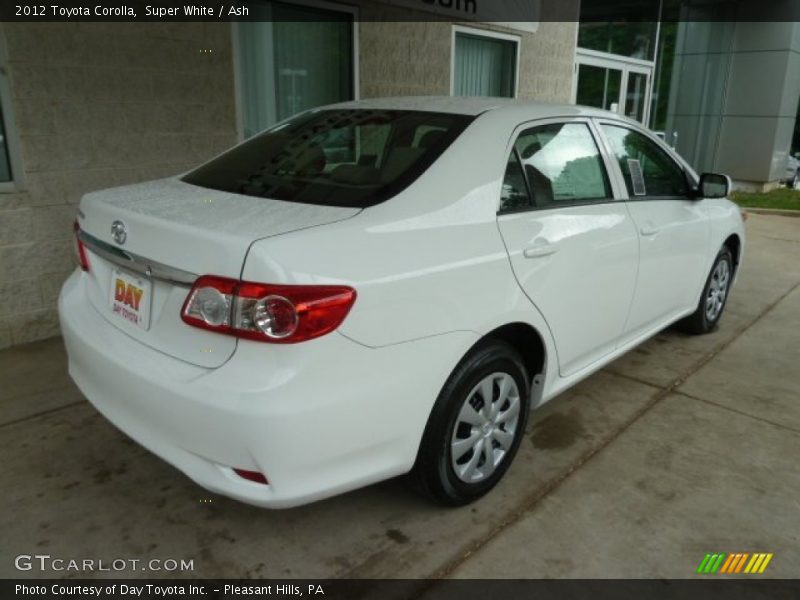 Super White / Ash 2012 Toyota Corolla