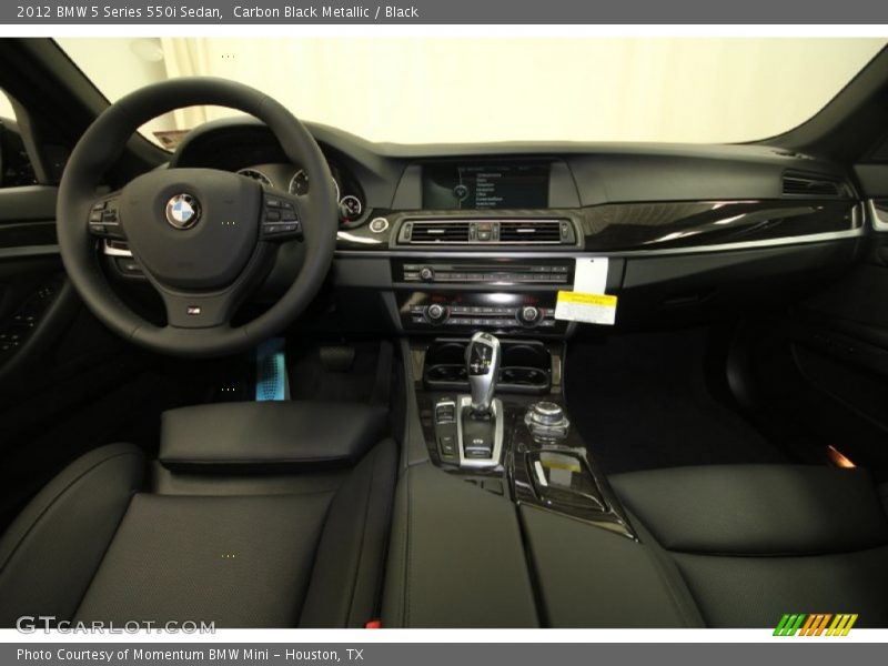 Carbon Black Metallic / Black 2012 BMW 5 Series 550i Sedan