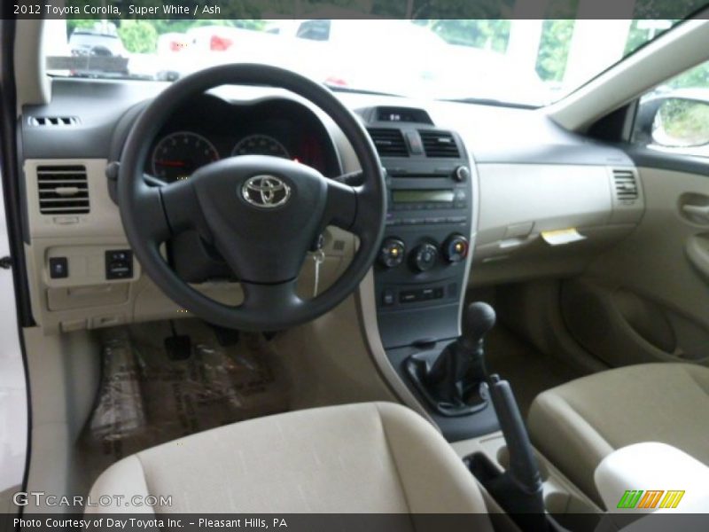 Super White / Ash 2012 Toyota Corolla
