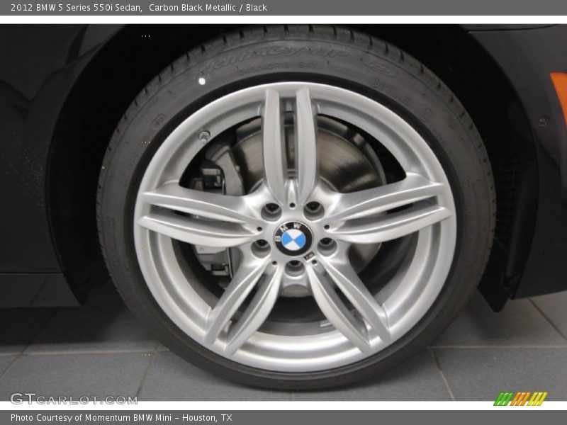 Carbon Black Metallic / Black 2012 BMW 5 Series 550i Sedan