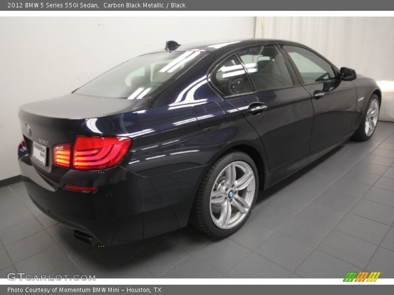 Carbon Black Metallic / Black 2012 BMW 5 Series 550i Sedan