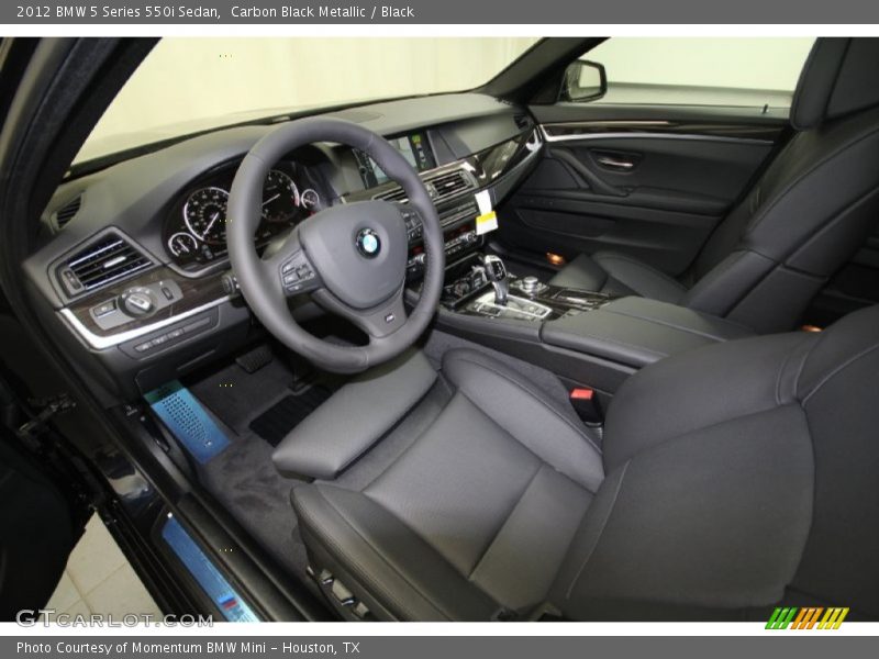 Carbon Black Metallic / Black 2012 BMW 5 Series 550i Sedan