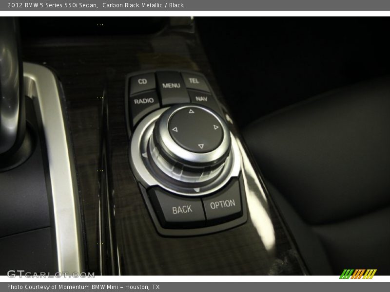 Carbon Black Metallic / Black 2012 BMW 5 Series 550i Sedan