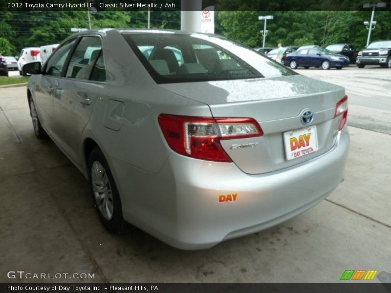 Classic Silver Metallic / Ash 2012 Toyota Camry Hybrid LE