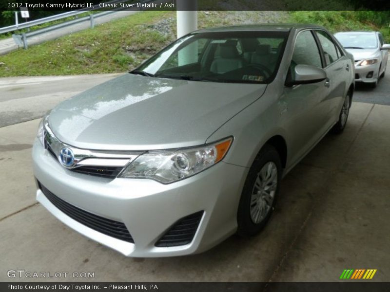 Classic Silver Metallic / Ash 2012 Toyota Camry Hybrid LE