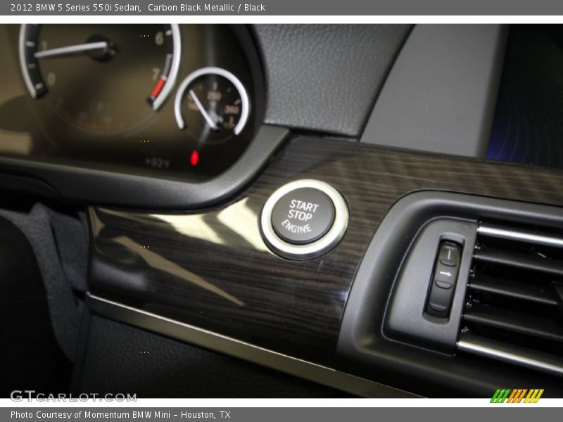 Carbon Black Metallic / Black 2012 BMW 5 Series 550i Sedan