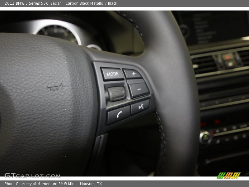 Carbon Black Metallic / Black 2012 BMW 5 Series 550i Sedan