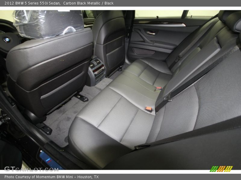 Carbon Black Metallic / Black 2012 BMW 5 Series 550i Sedan