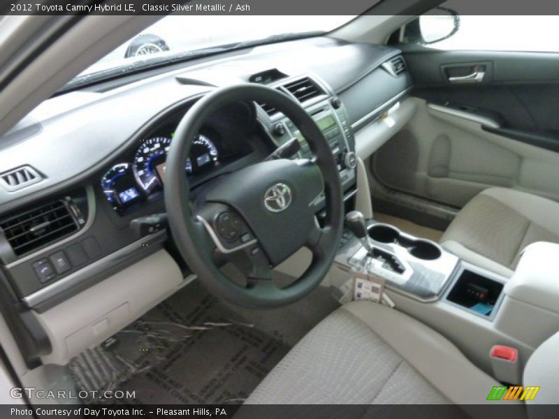 Classic Silver Metallic / Ash 2012 Toyota Camry Hybrid LE