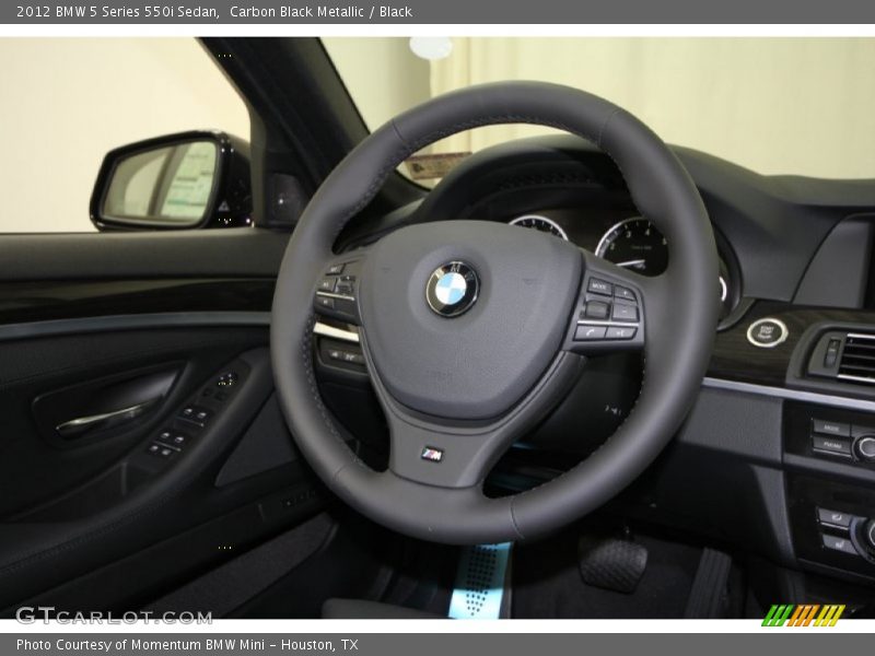 Carbon Black Metallic / Black 2012 BMW 5 Series 550i Sedan