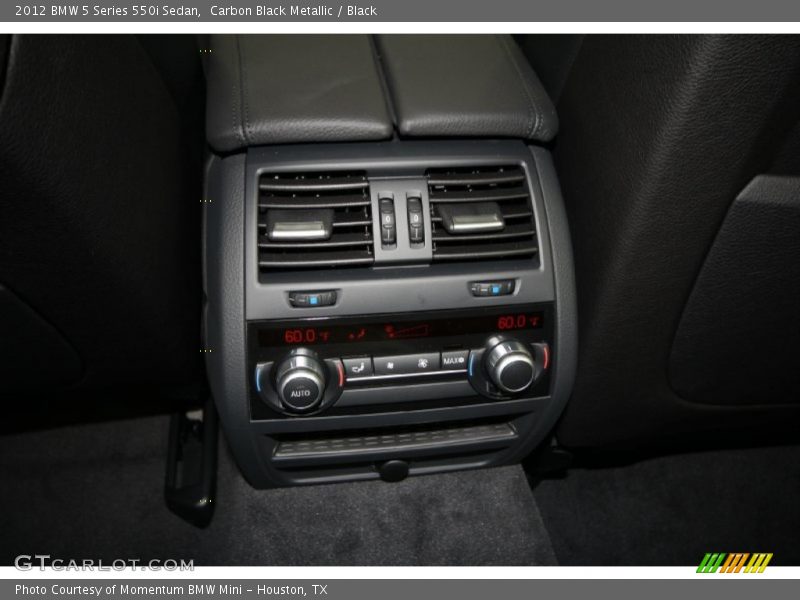 Carbon Black Metallic / Black 2012 BMW 5 Series 550i Sedan