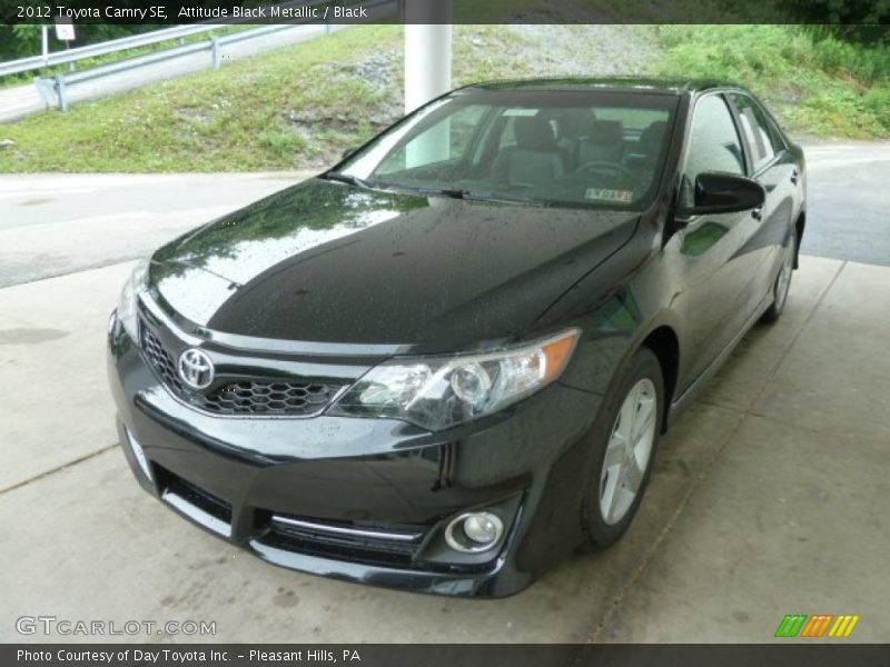 Attitude Black Metallic / Black 2012 Toyota Camry SE