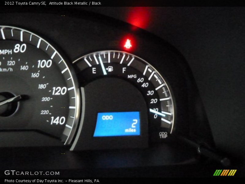 Attitude Black Metallic / Black 2012 Toyota Camry SE