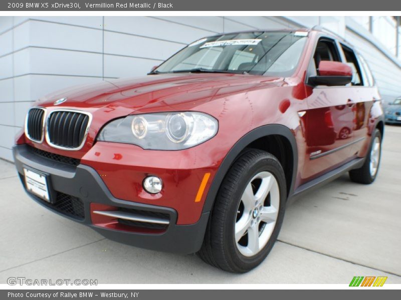 Vermillion Red Metallic / Black 2009 BMW X5 xDrive30i