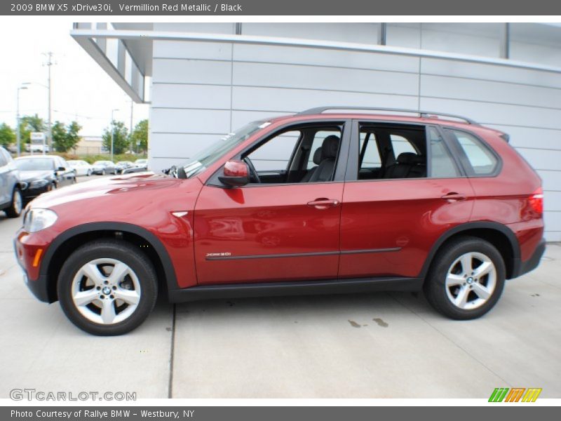 Vermillion Red Metallic / Black 2009 BMW X5 xDrive30i