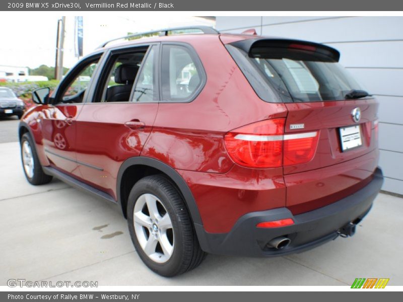 Vermillion Red Metallic / Black 2009 BMW X5 xDrive30i