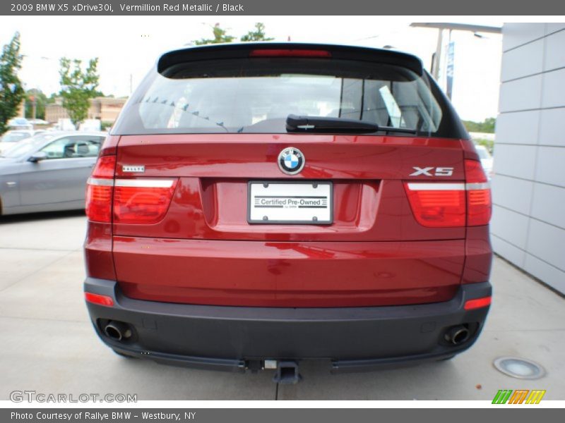 Vermillion Red Metallic / Black 2009 BMW X5 xDrive30i