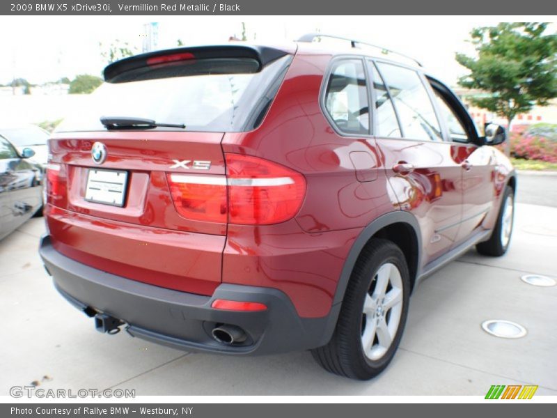 Vermillion Red Metallic / Black 2009 BMW X5 xDrive30i