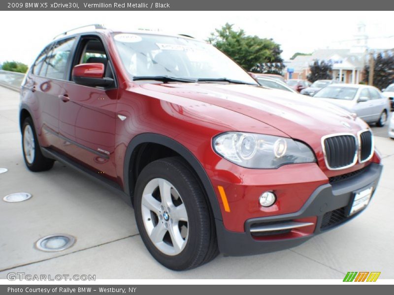 Vermillion Red Metallic / Black 2009 BMW X5 xDrive30i