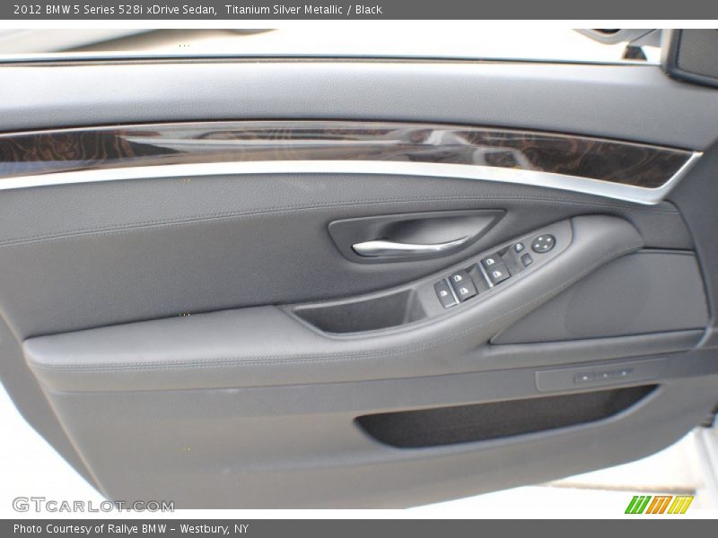 Titanium Silver Metallic / Black 2012 BMW 5 Series 528i xDrive Sedan