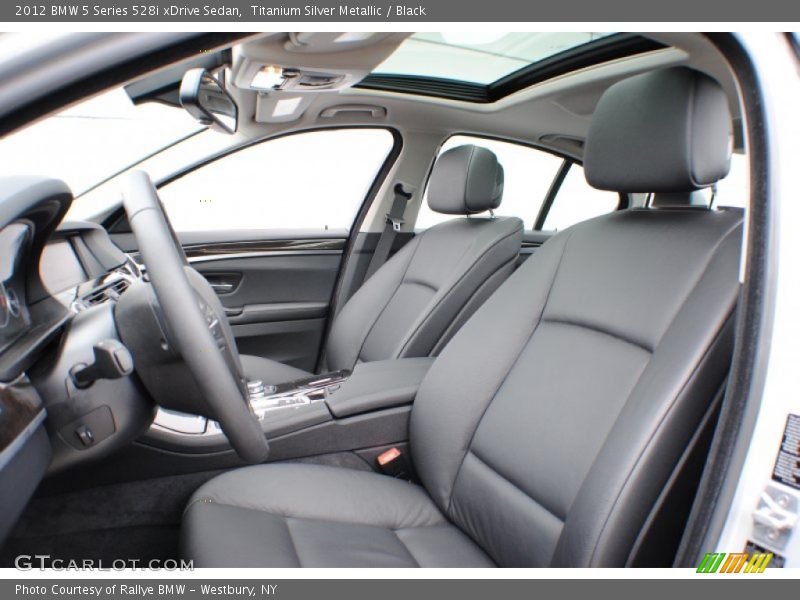 Titanium Silver Metallic / Black 2012 BMW 5 Series 528i xDrive Sedan