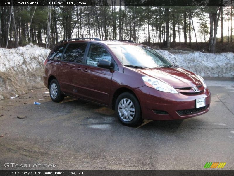 Salsa Red Pearl / Stone 2008 Toyota Sienna LE