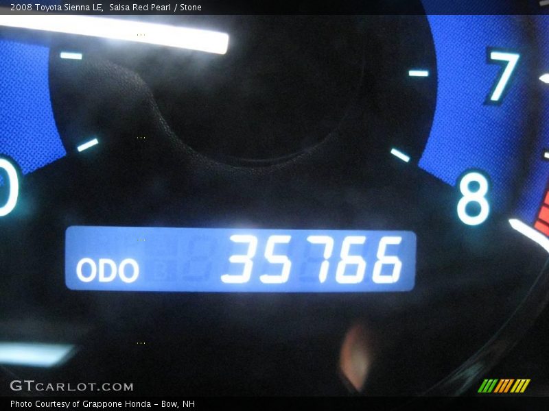Salsa Red Pearl / Stone 2008 Toyota Sienna LE