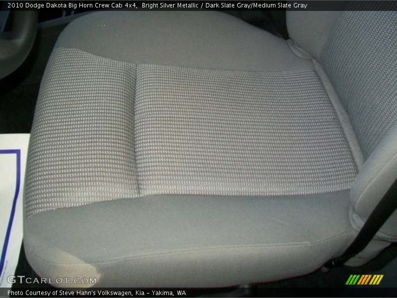 Bright Silver Metallic / Dark Slate Gray/Medium Slate Gray 2010 Dodge Dakota Big Horn Crew Cab 4x4