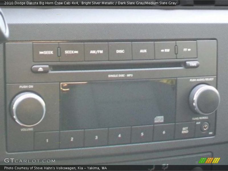 Bright Silver Metallic / Dark Slate Gray/Medium Slate Gray 2010 Dodge Dakota Big Horn Crew Cab 4x4