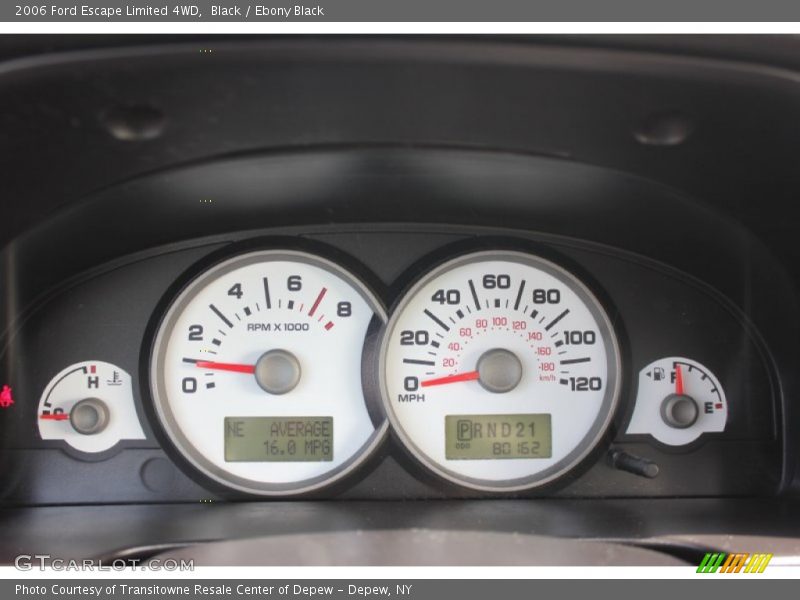 Black / Ebony Black 2006 Ford Escape Limited 4WD
