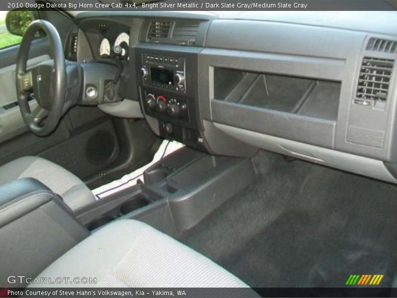 Bright Silver Metallic / Dark Slate Gray/Medium Slate Gray 2010 Dodge Dakota Big Horn Crew Cab 4x4