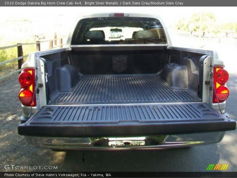 Bright Silver Metallic / Dark Slate Gray/Medium Slate Gray 2010 Dodge Dakota Big Horn Crew Cab 4x4