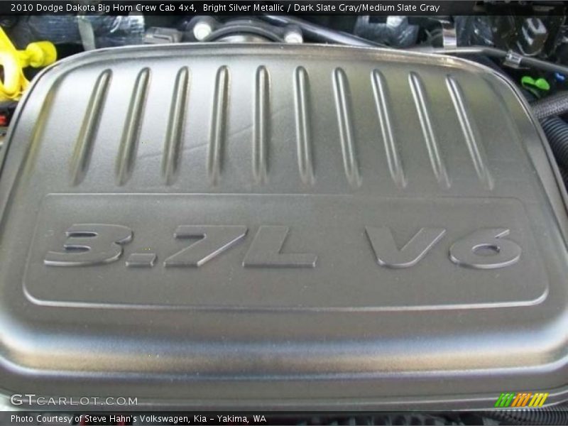 Bright Silver Metallic / Dark Slate Gray/Medium Slate Gray 2010 Dodge Dakota Big Horn Crew Cab 4x4