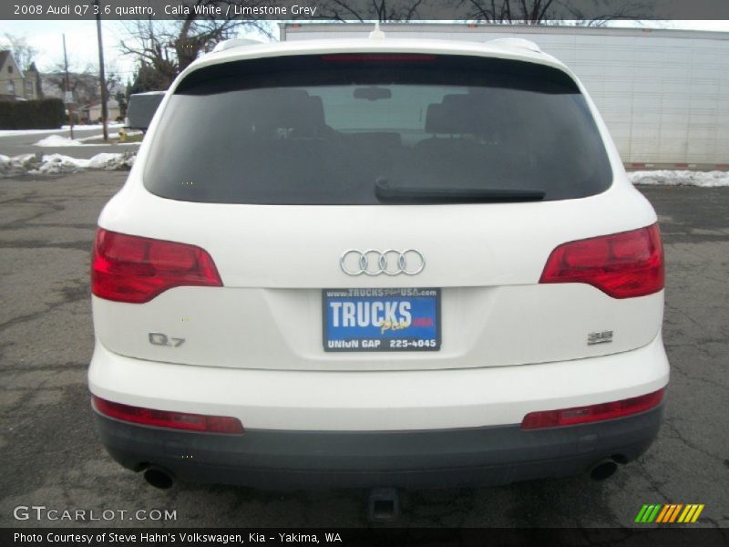 Calla White / Limestone Grey 2008 Audi Q7 3.6 quattro