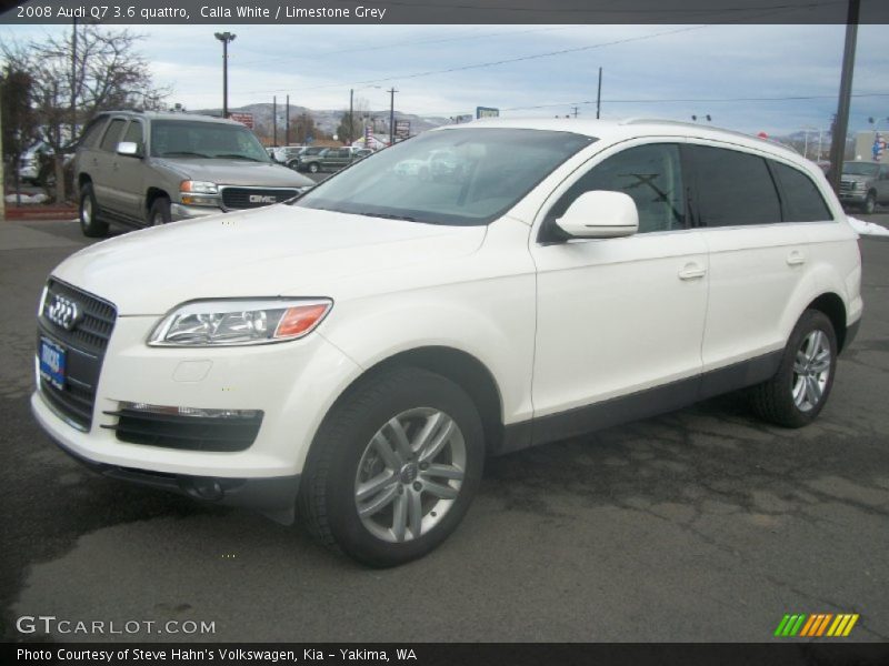Calla White / Limestone Grey 2008 Audi Q7 3.6 quattro