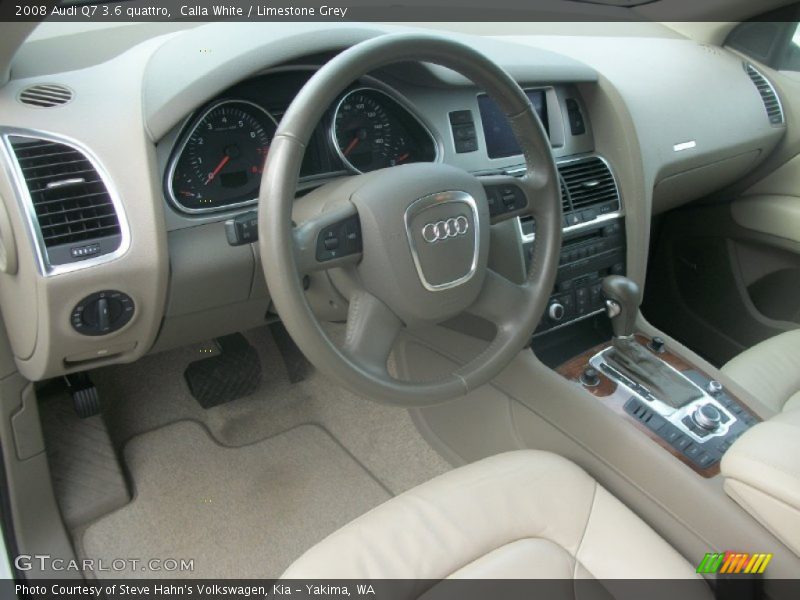 Calla White / Limestone Grey 2008 Audi Q7 3.6 quattro