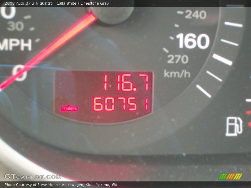 Calla White / Limestone Grey 2008 Audi Q7 3.6 quattro