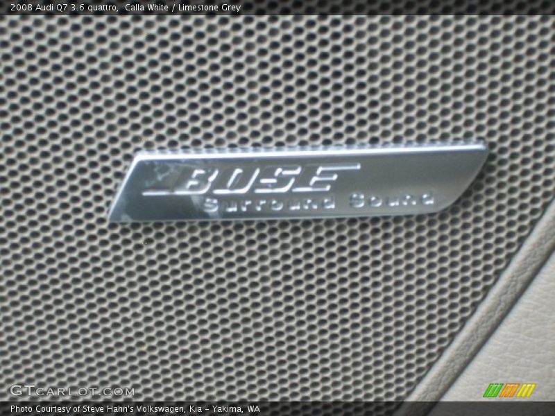 Calla White / Limestone Grey 2008 Audi Q7 3.6 quattro