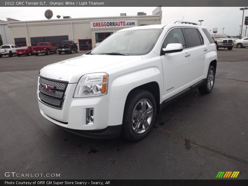 Olympic White / Light Titanium 2012 GMC Terrain SLT