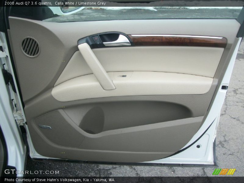 Calla White / Limestone Grey 2008 Audi Q7 3.6 quattro